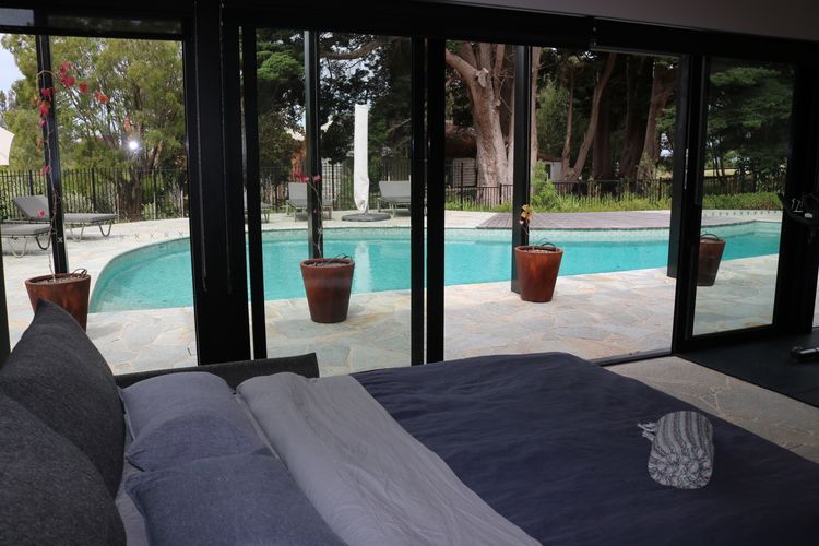 Self contained cabana with a double sofa bed
