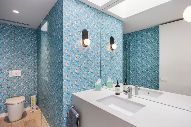 Upstairs powder room 