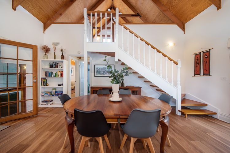 Dining with seating for 6 & access to the master bedroom