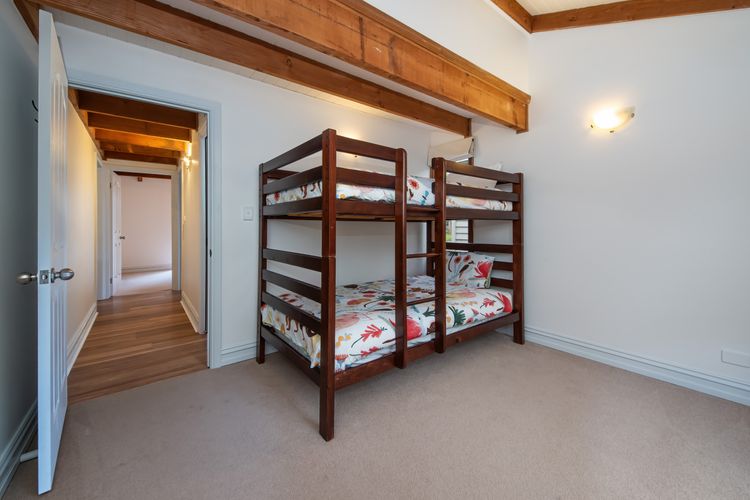 Bedroom three with king single bunk bed perfect for families with kids  