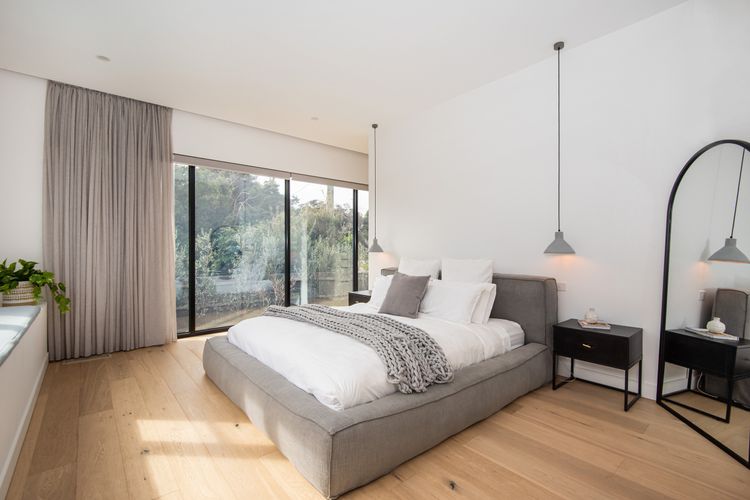 Master bedroom with king bed and ensuite
