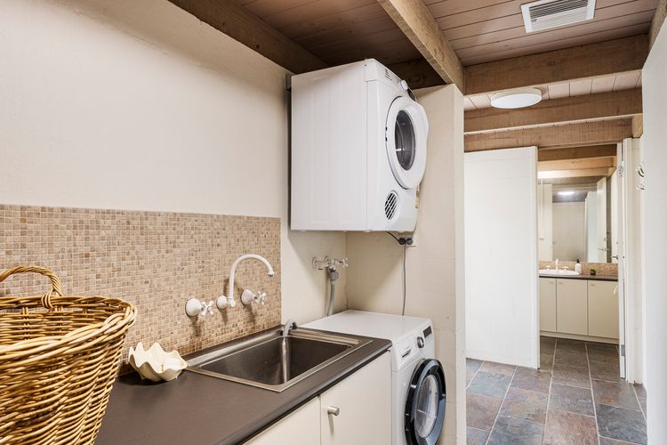 Laundry area with washer and dryer free to use