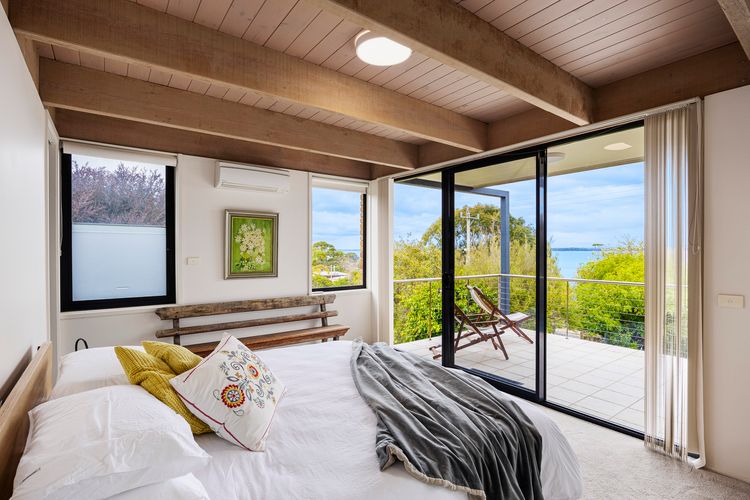 Bedroom one with king bed, perfect view