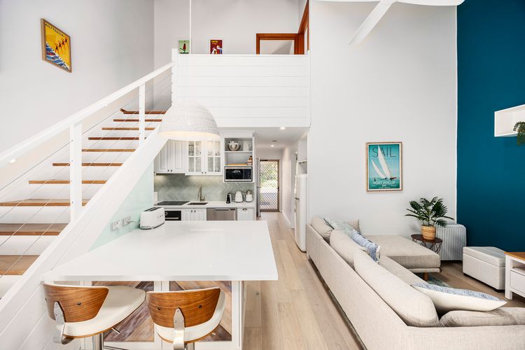 Living room, kitchen and dining room 