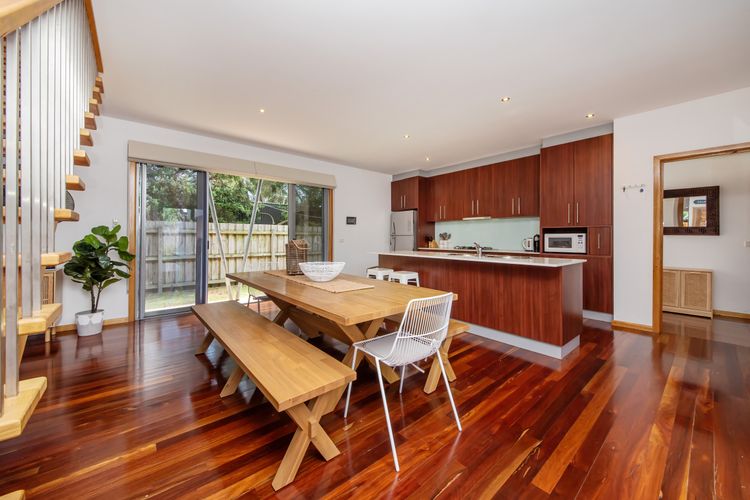 light filled dining area