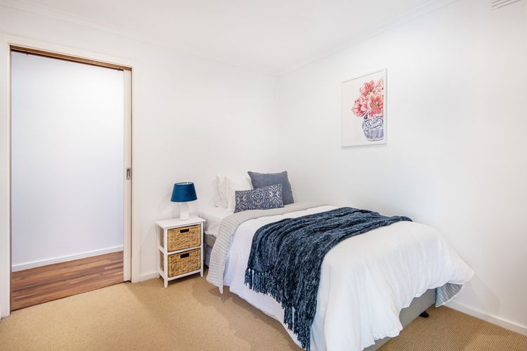 Bedroom four has 1 single bed with trundle