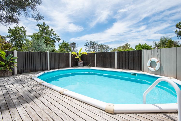 Heated pool in the summer months