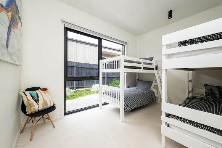 Two sets of  bunk beds, perfect for children 