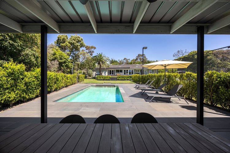 Alfresco area by the pool and BBQ area