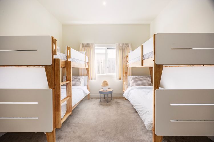 Two single bunk beds, perfect for children