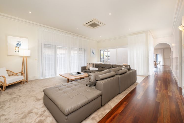 Second living area with large smart TV 