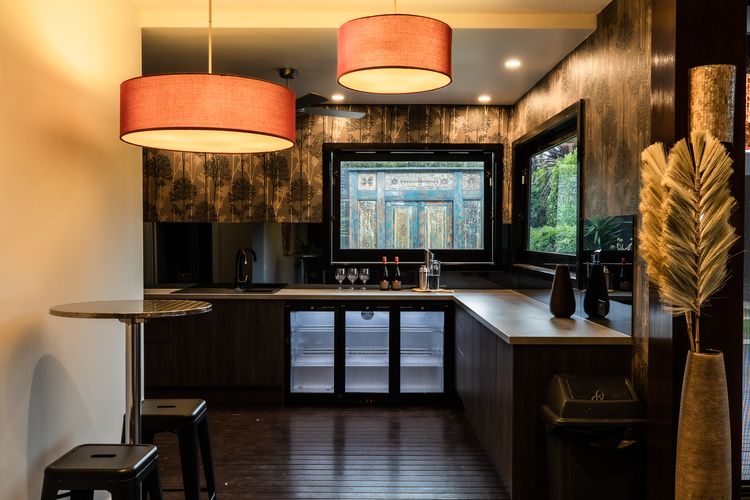 Sleek and stylish kitchen area