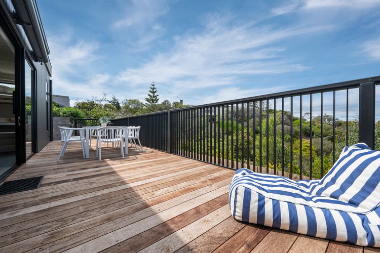 Back deck with shade cloth