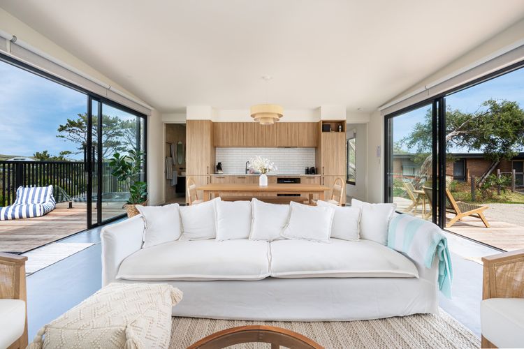 Light filled open plan living area