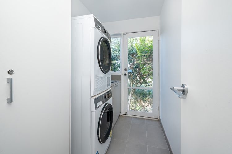 Laundry equipped with both washer and dryer