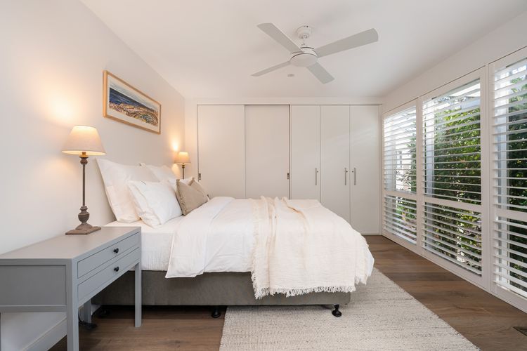 Master bedroom with queen bed and ensuite bathroom 