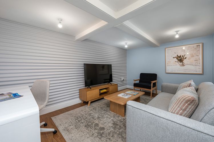Lounge area and a study desk 