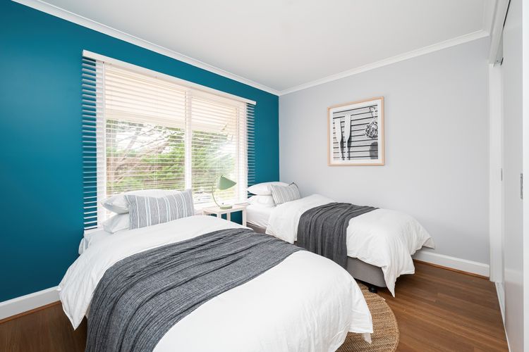 Bedroom three with two single beds 