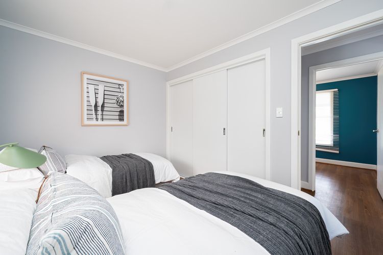 Bedroom three with two single beds 