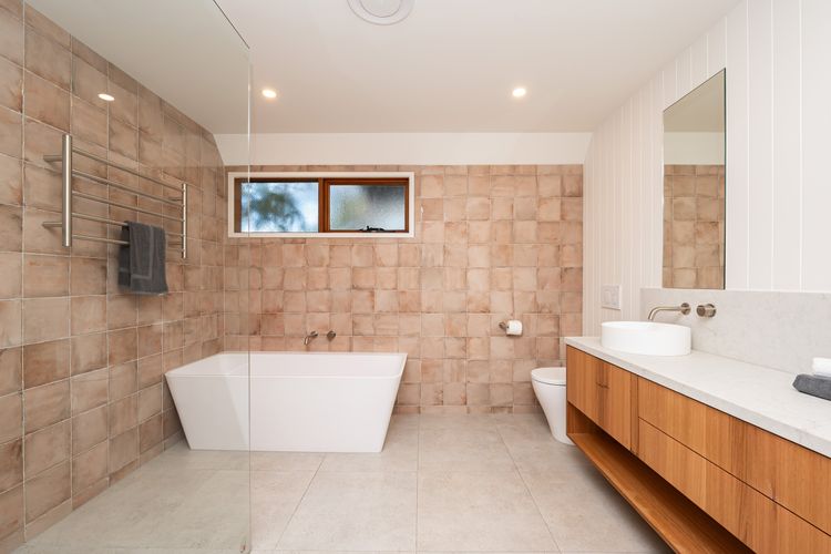 Family bathroom with bath and shower 