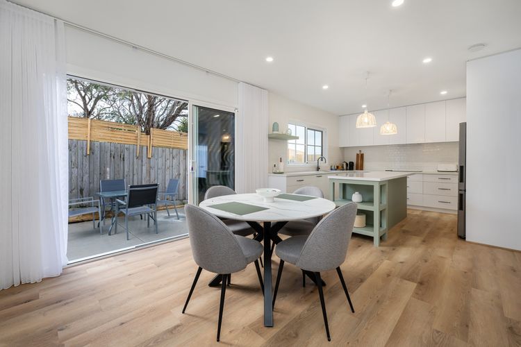 Open space dining area and kitchen