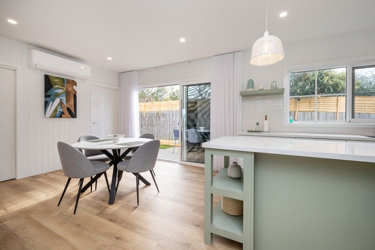 Open plan Dining and Kitchen area