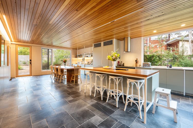 well equipped kitchen and dining