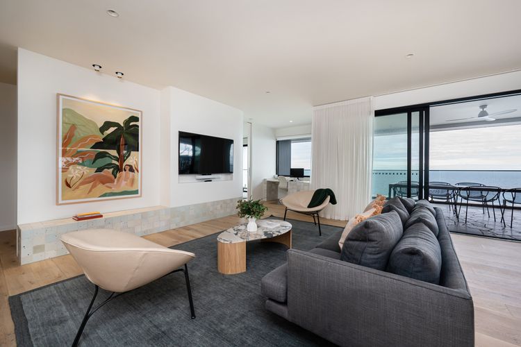 Main living and dining with smart tv 