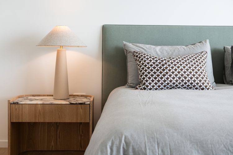 Bedside lamp detail