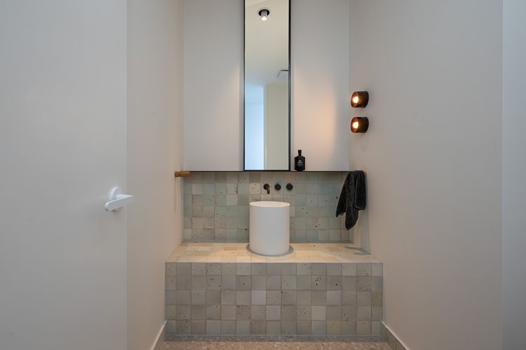 Upstairs powder room 