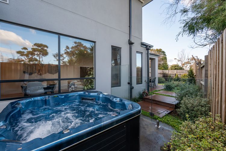 Spa off alfresco area