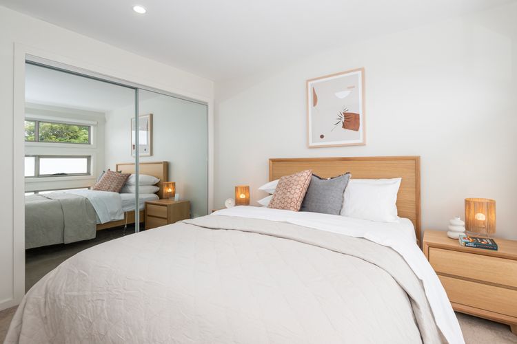 Upstairs bedroom two with Queen bed