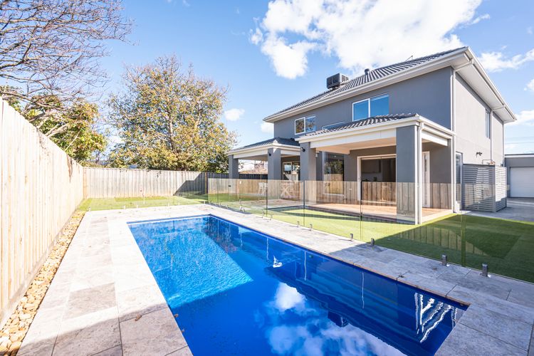 Heated pool and secure back yard