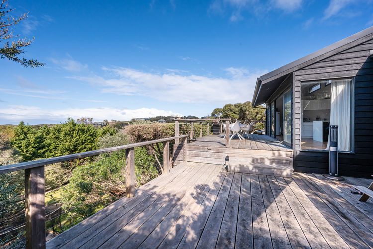 Deck with outdoor dinning and BBQ