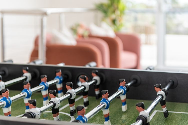Foosball table for entertainment 