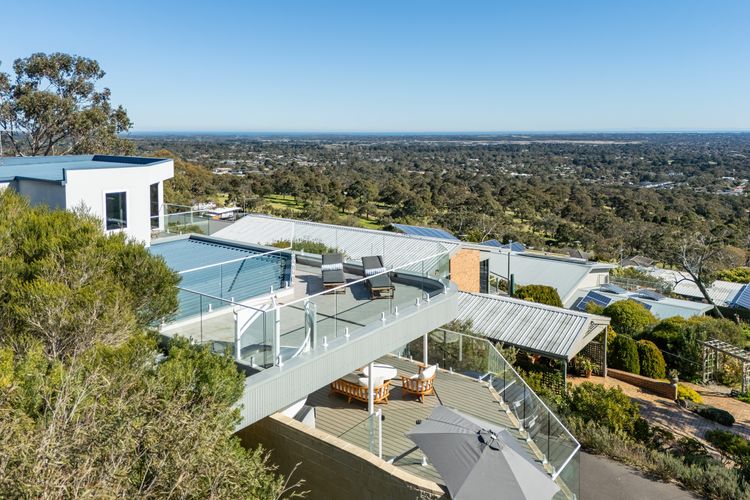 Roof top terrace with sunloungers