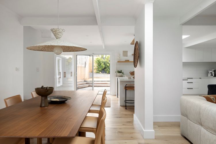 Dining area looking out to the pool