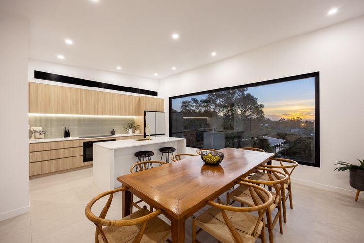 Kitchen and dining area