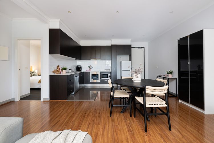 Dining, kitchen 
