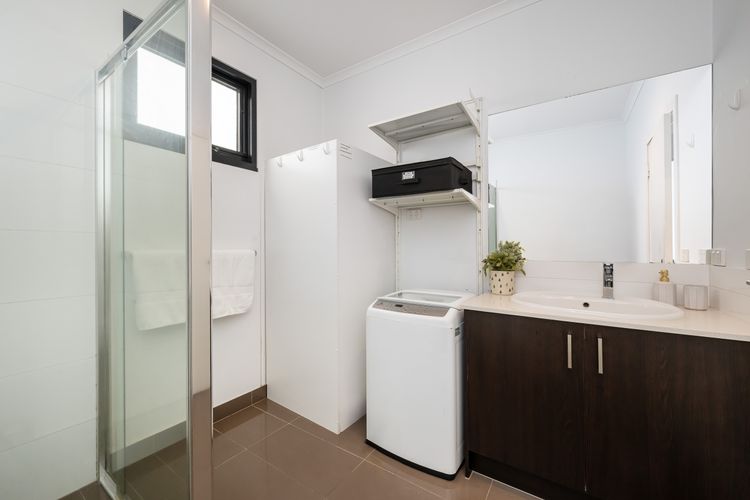 Bathroom and laundry combined 