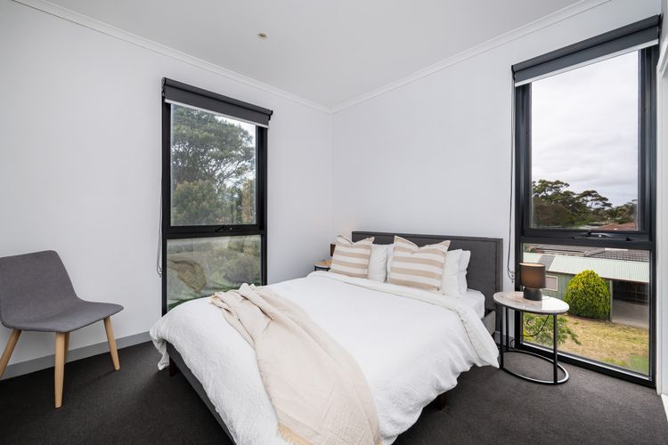 Bedroom one with queen bed 