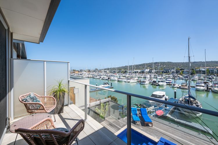 Enjoy the view from the master bedroom balcony