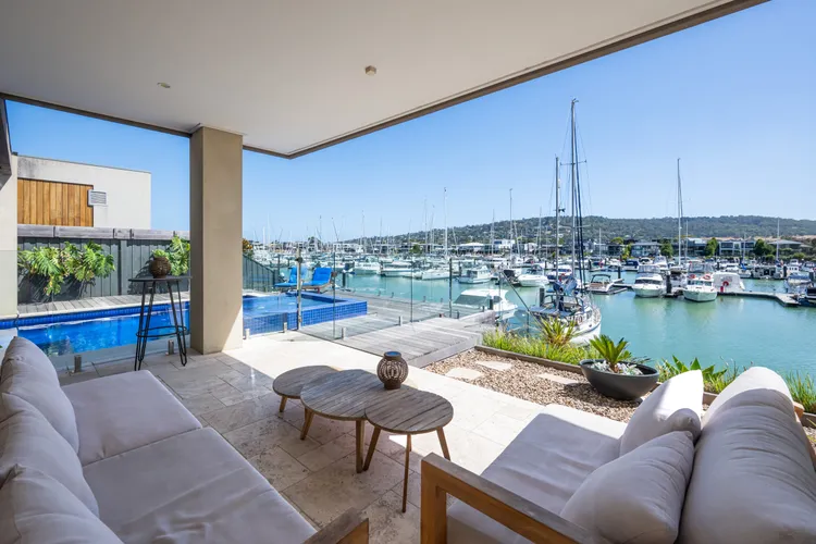 Alfresco seating area with a view