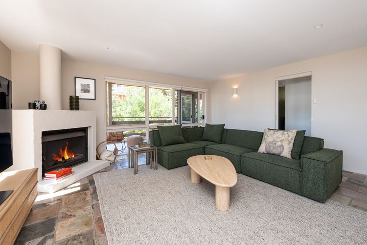 Lounge and fireplace