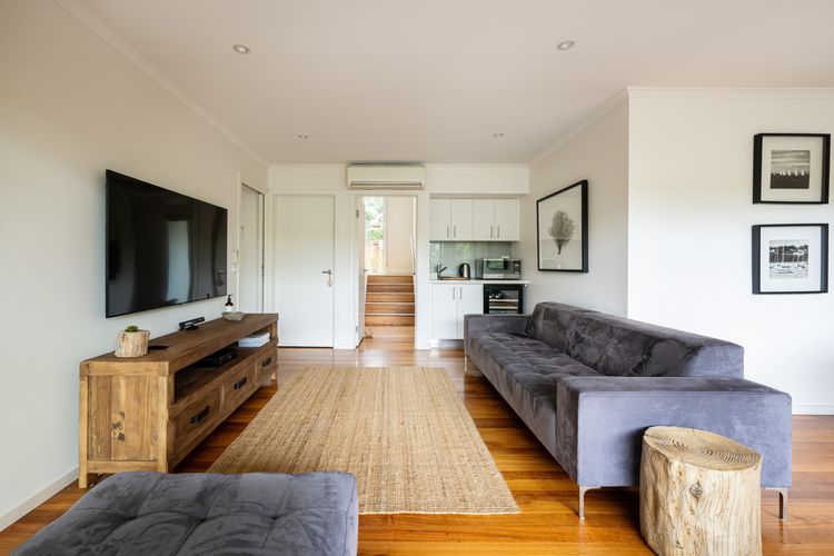 Living area with smart TV