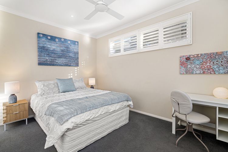 Queen bedroom and a study