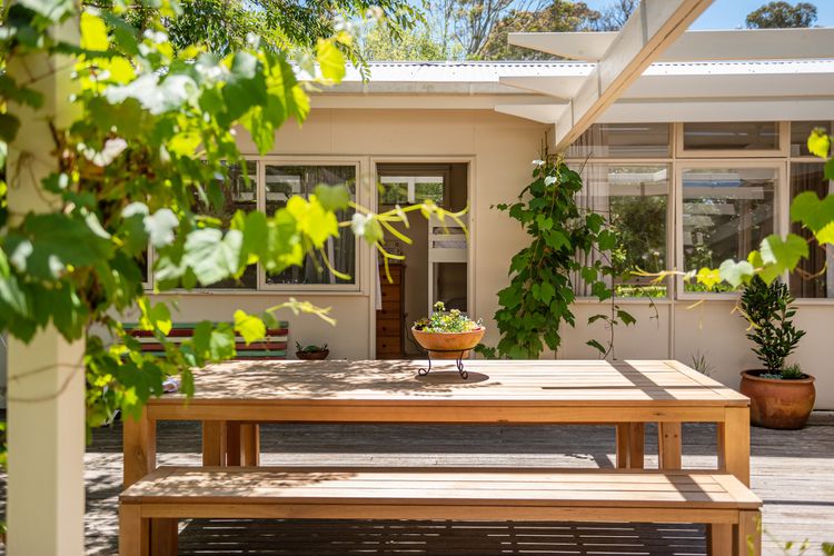 Outdoor dining area