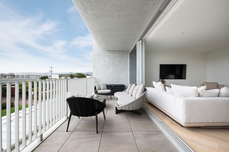 Outdoor Balcony with water views 