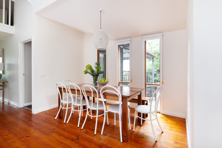 Enjoy our well crafted, sturdy wood dining table. It stands as the centerpiece of the dining room, exuding an air of elegance and refinement.