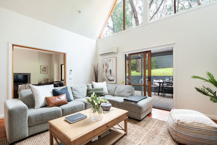 Lounge area through to deck